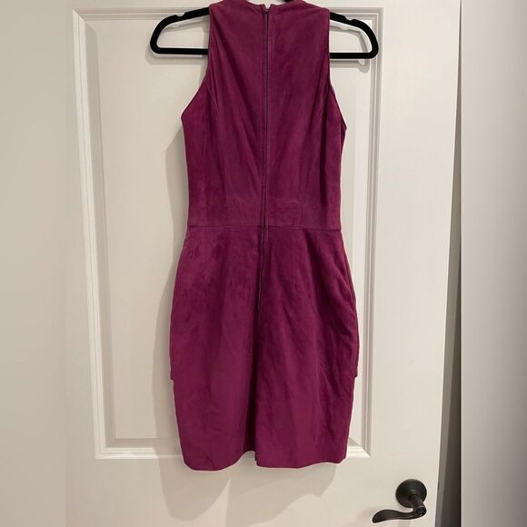 Vintage Magenta Purple Suede St. Gillian for Kay Unger Mini Sz. 4 - Picture 3 of 4